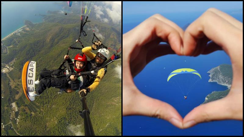 Paragliding From Side